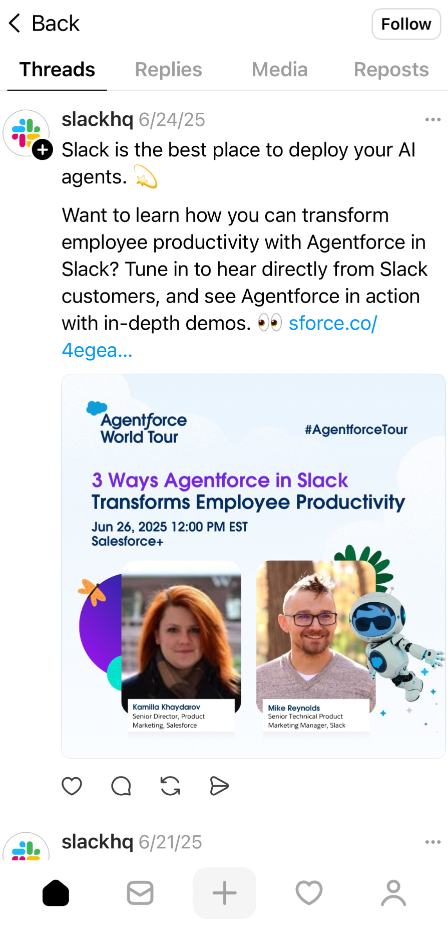 (圖截自 Slack)