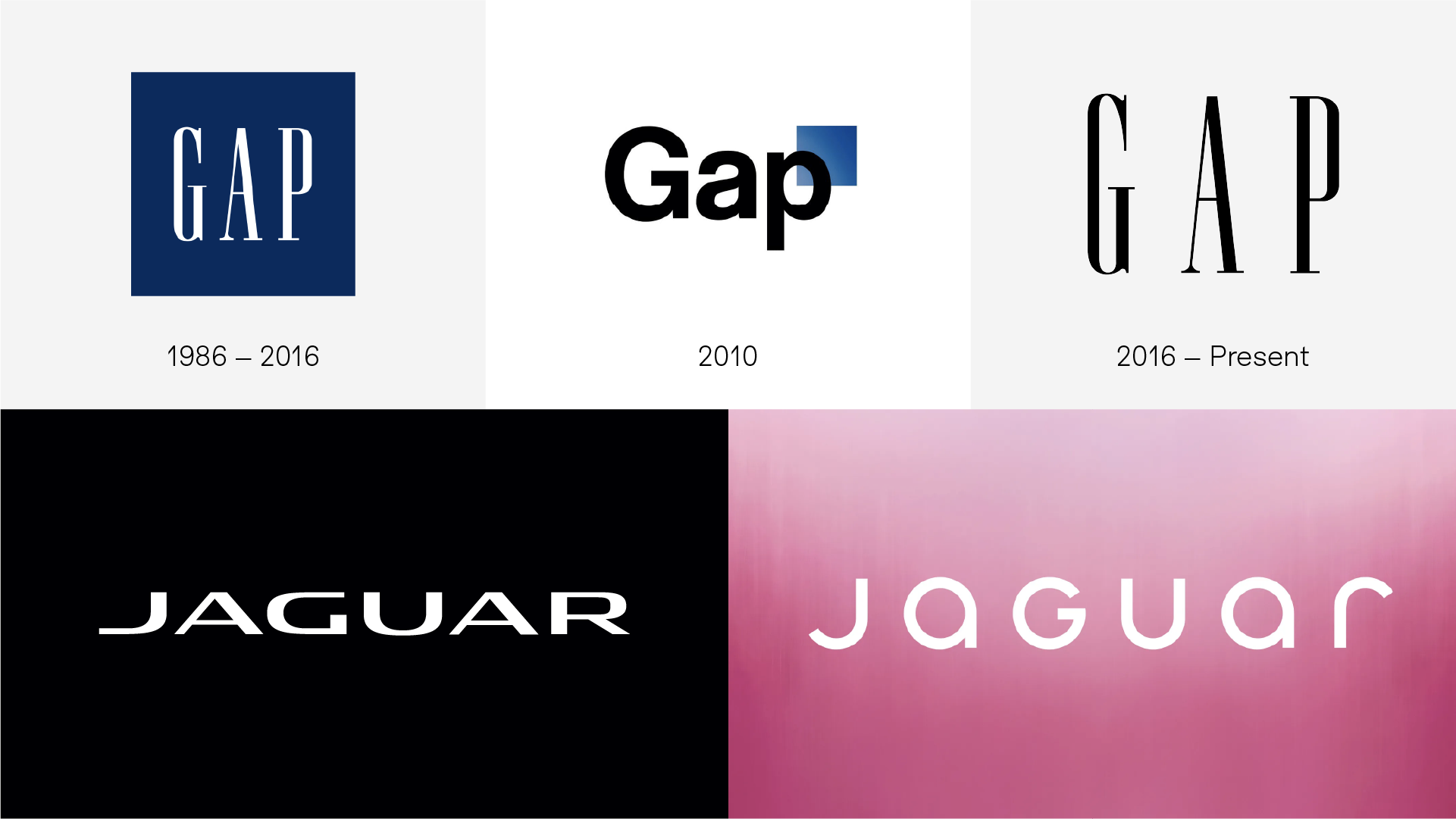 圖片來源:Gap、Jaguar