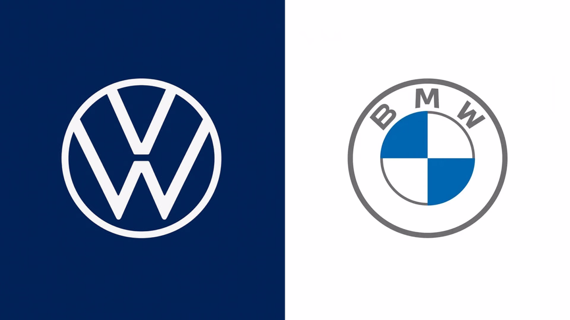 Volswagen (2019) 與 BMW (2020) 的扁平化設計